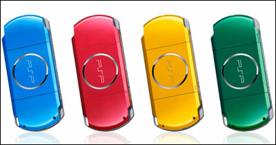 ソニー、PSP-3000に鮮やかな4色の新カラー「CARNIVAL COLORS」を追加